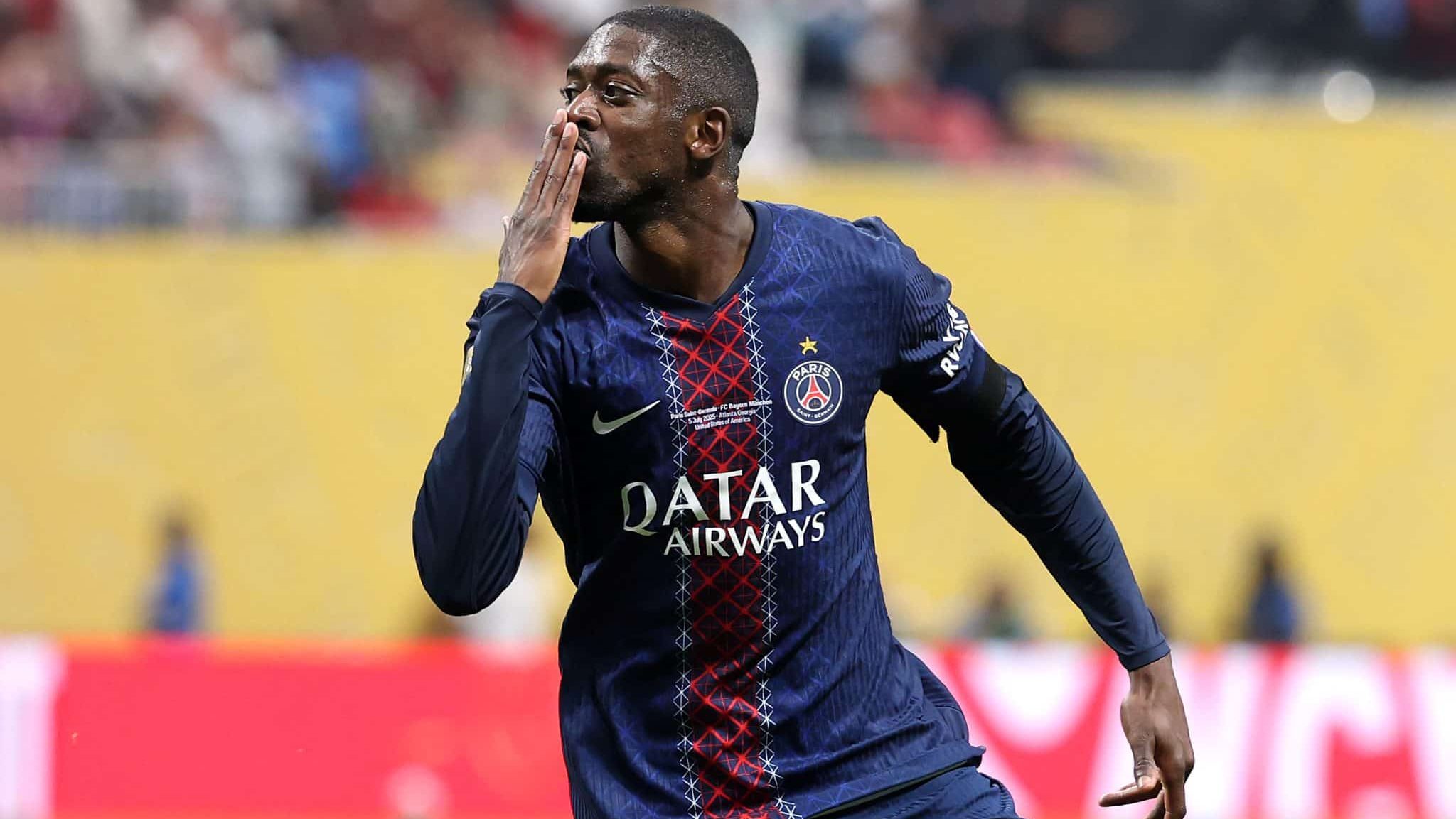 Ousmane Dembelé em ação pelo PSG