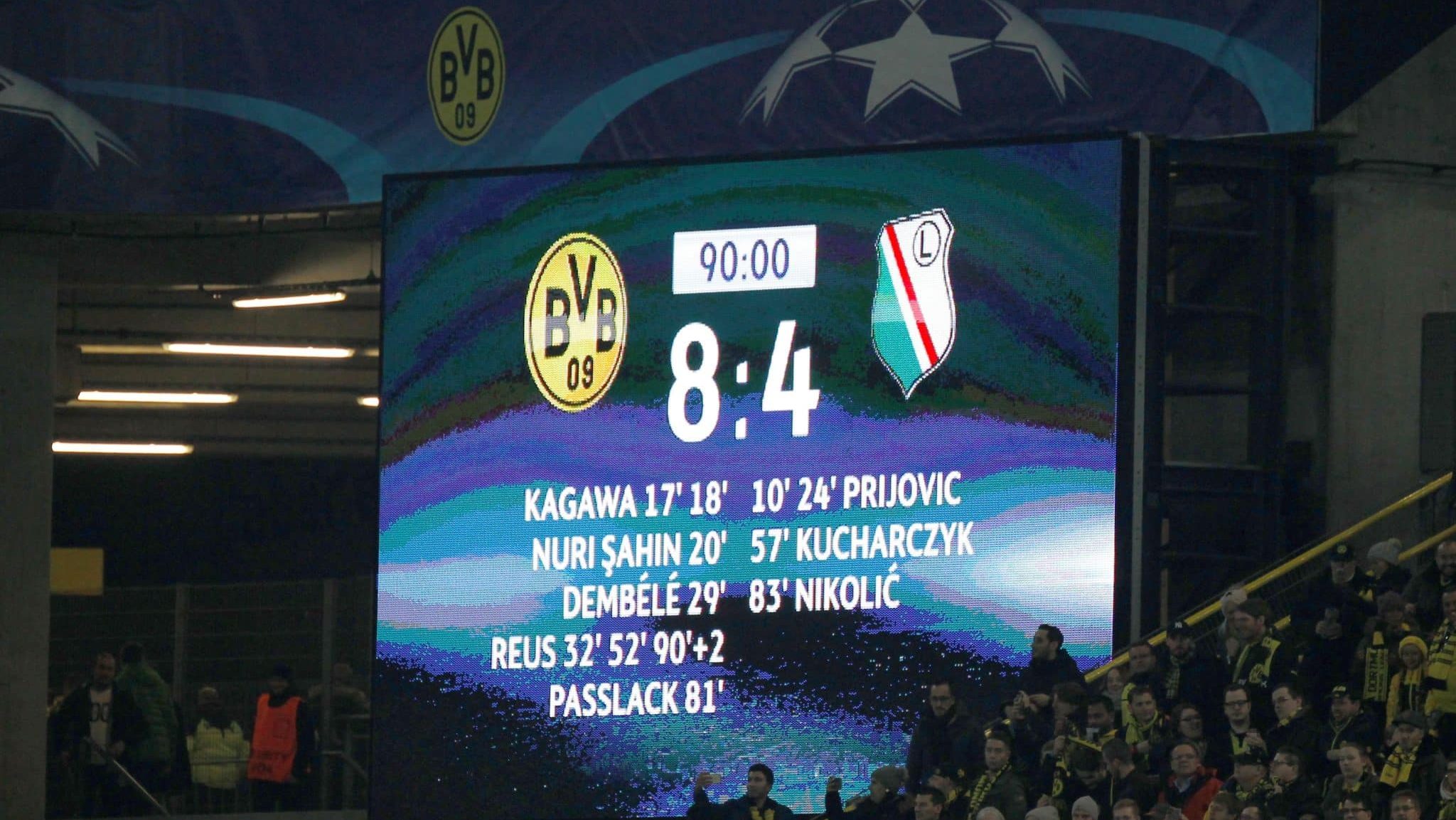 Borussia Dortmund x Legia Varsóvia