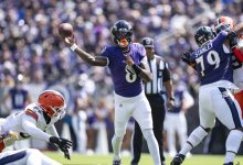 Lamar Jackson pelo Baltimore Ravens na NFL