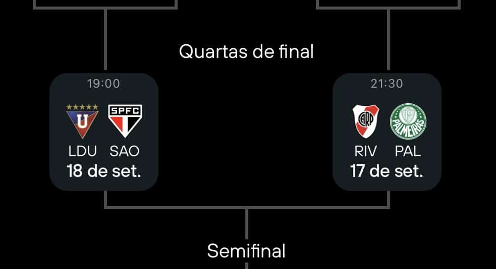 Chaveamento do Palmeiras na Libertadores