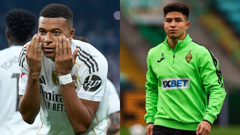 Kyllian Mbappé e Dastan Satpaev são os principais nomes de Real Madrid e Kairat Almaty - Getty Images