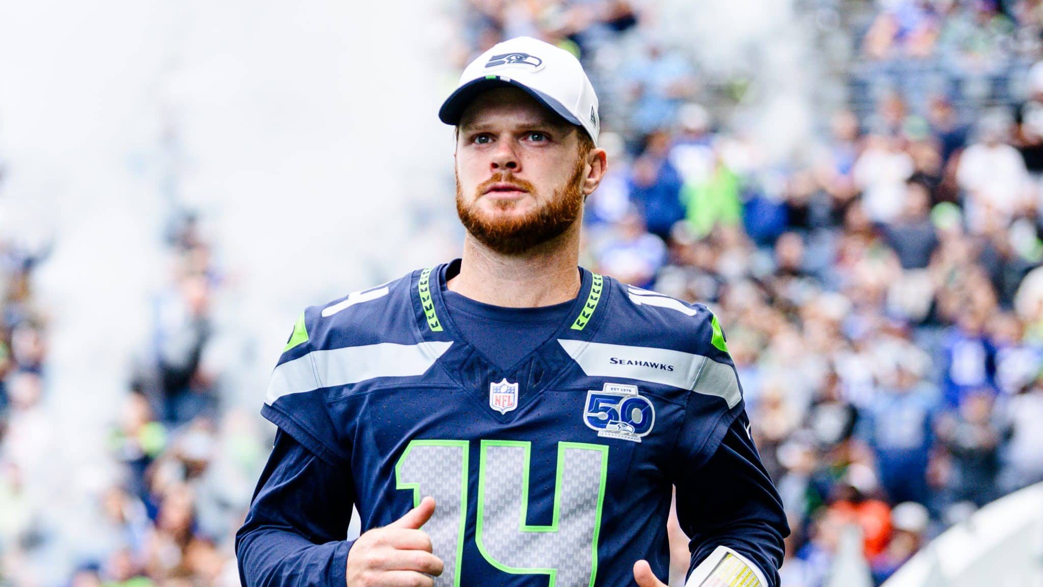 Sam Darnold como novo QB do Seattle Seahawks para a temporada 2025 da NFL