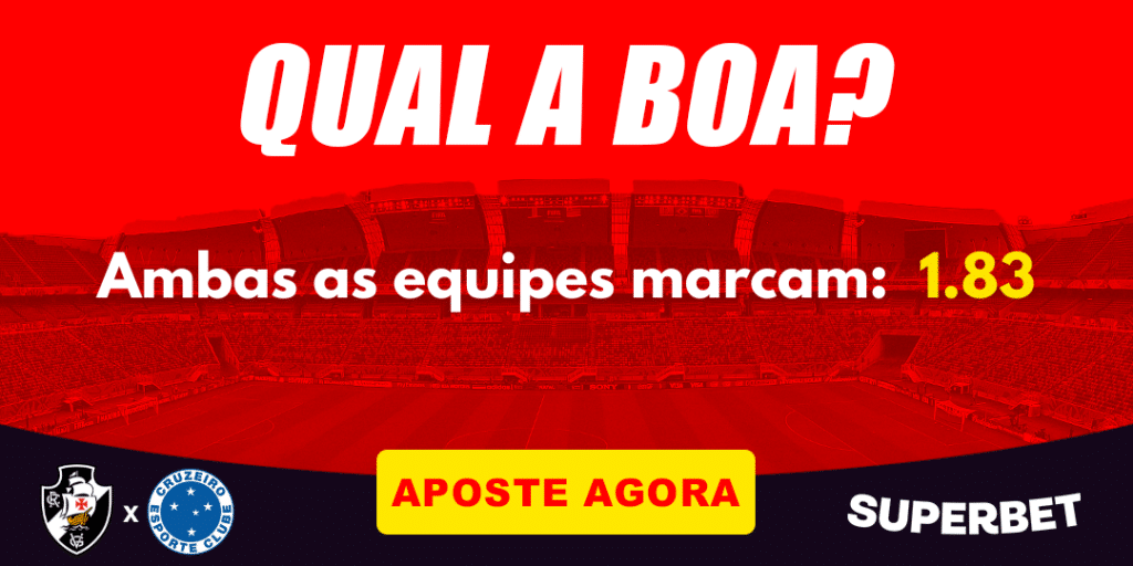 Vasco x Cruzeiro: palpite do QUAL A BOA? no Brasileirão