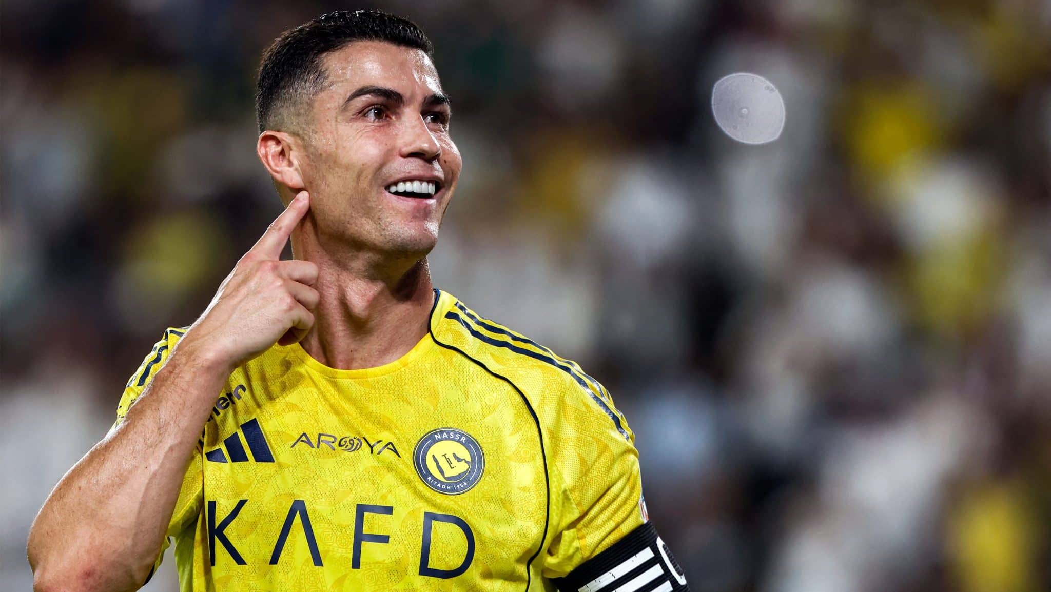 Cristiano Ronaldo comemorando gol pelo Al-Nassr