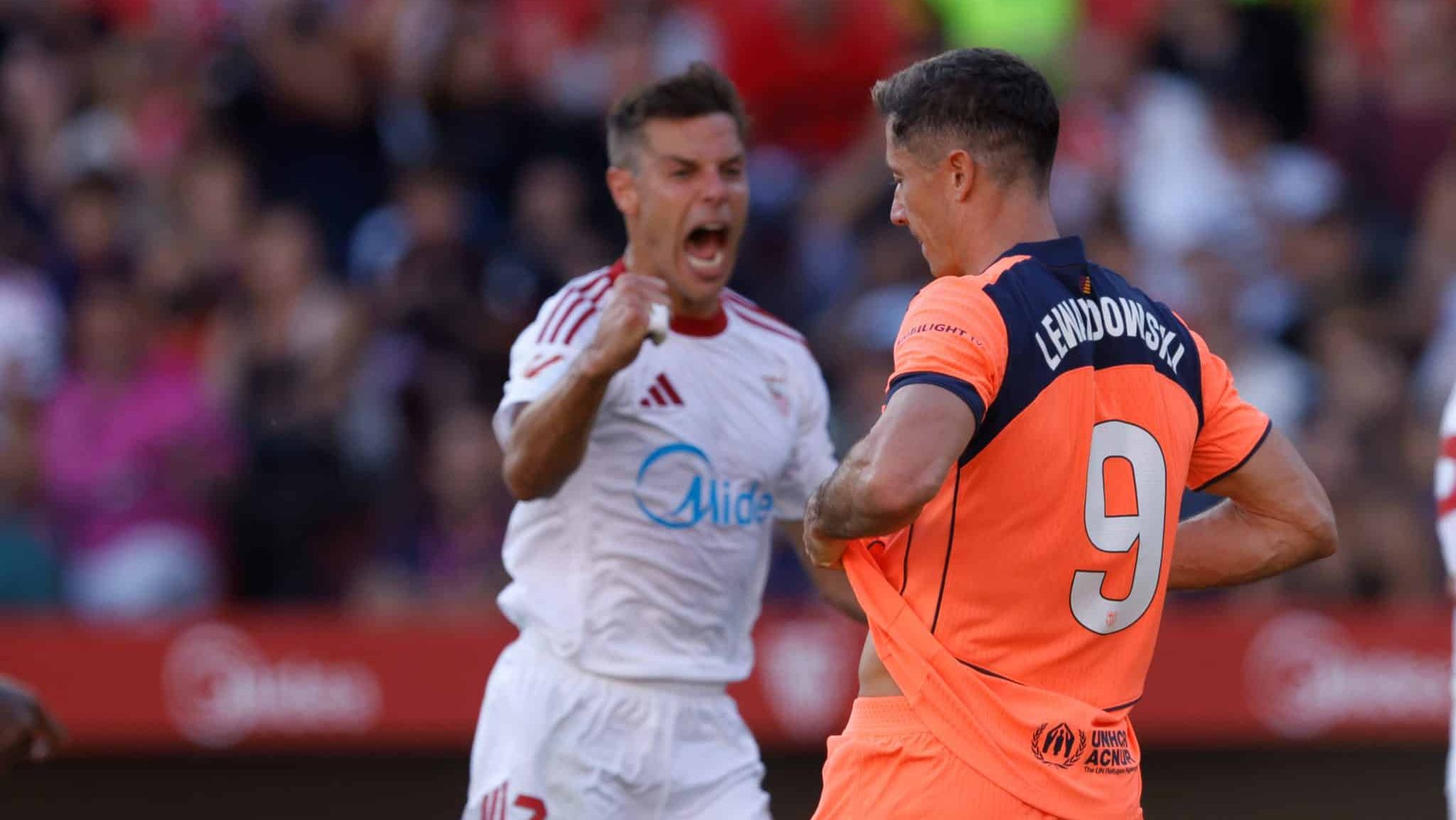 Robert Lewandowski Barcelona Sevilla