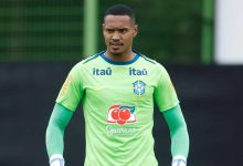 John em treino da Seleção