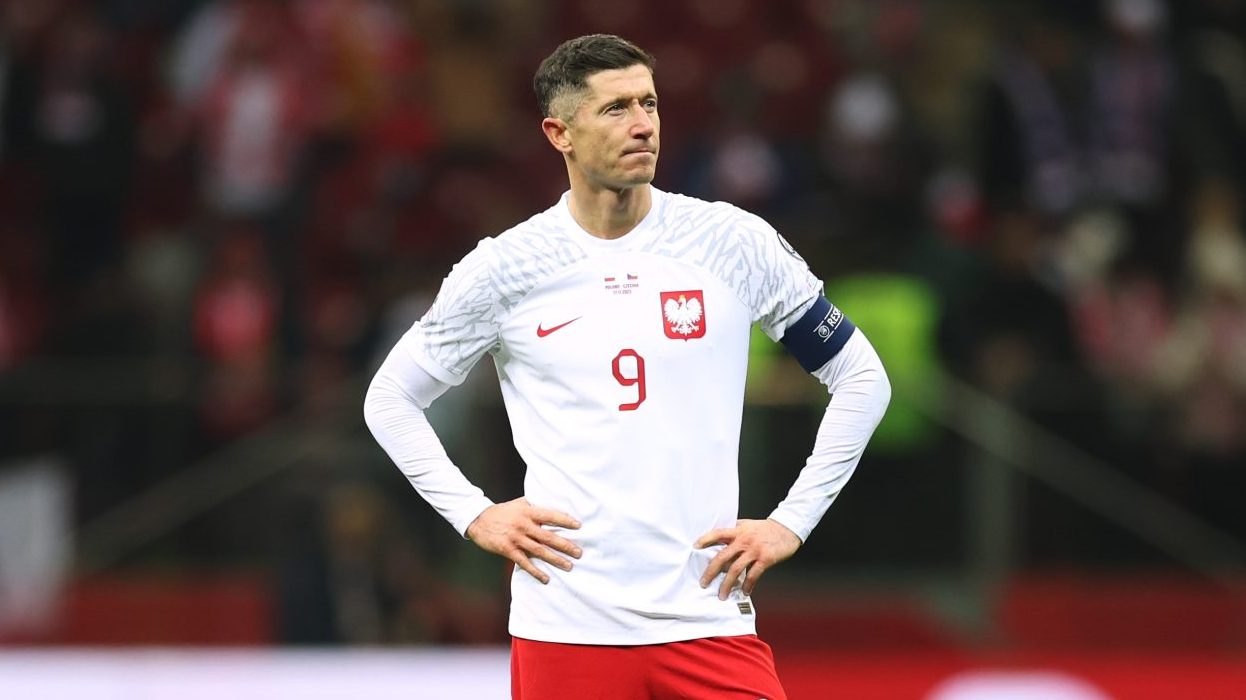 Lewandowski em campo pela Polônia