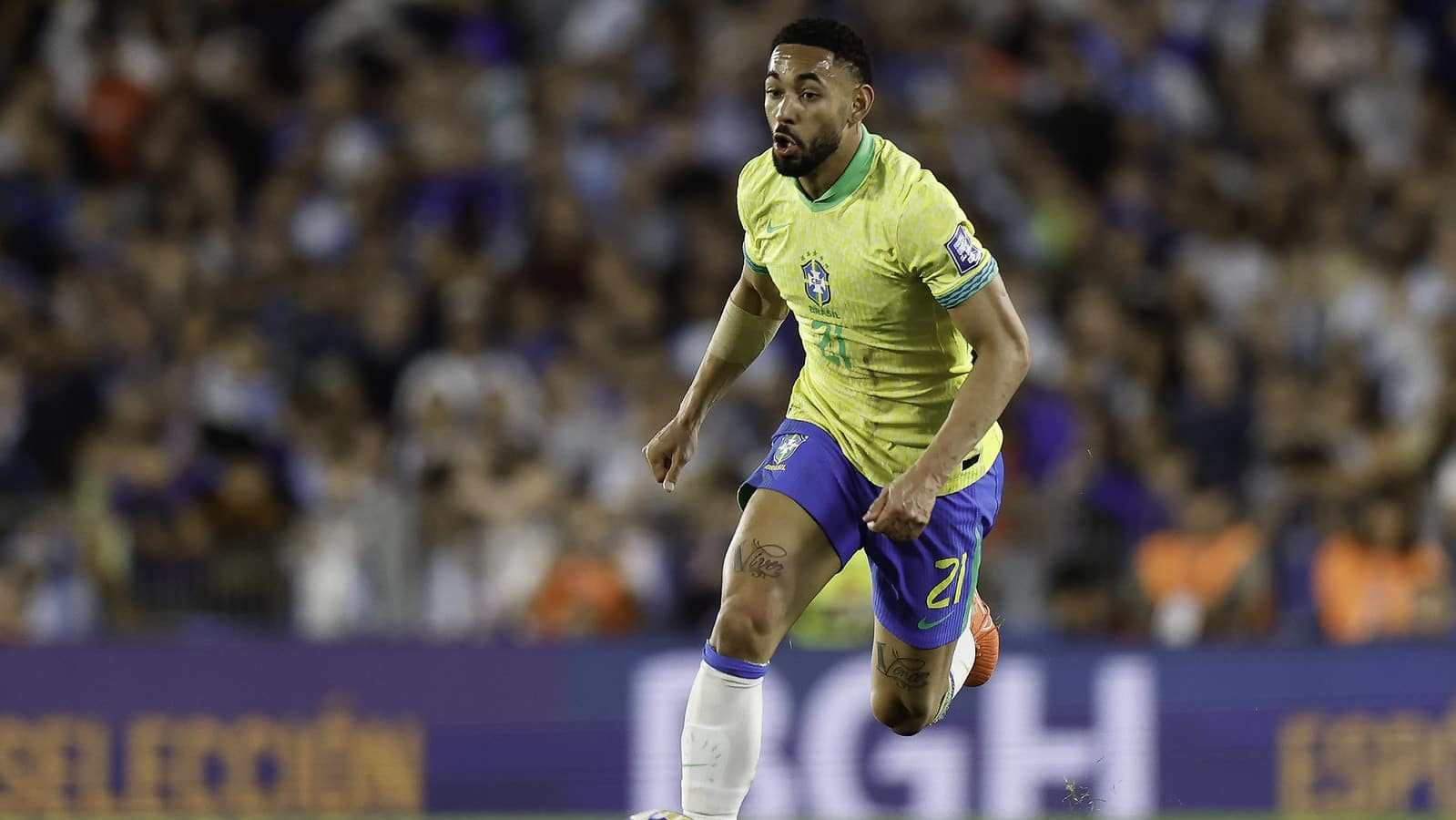 Matheus Cunha em ação pela Seleção - Rafael Ribeiro / CBF