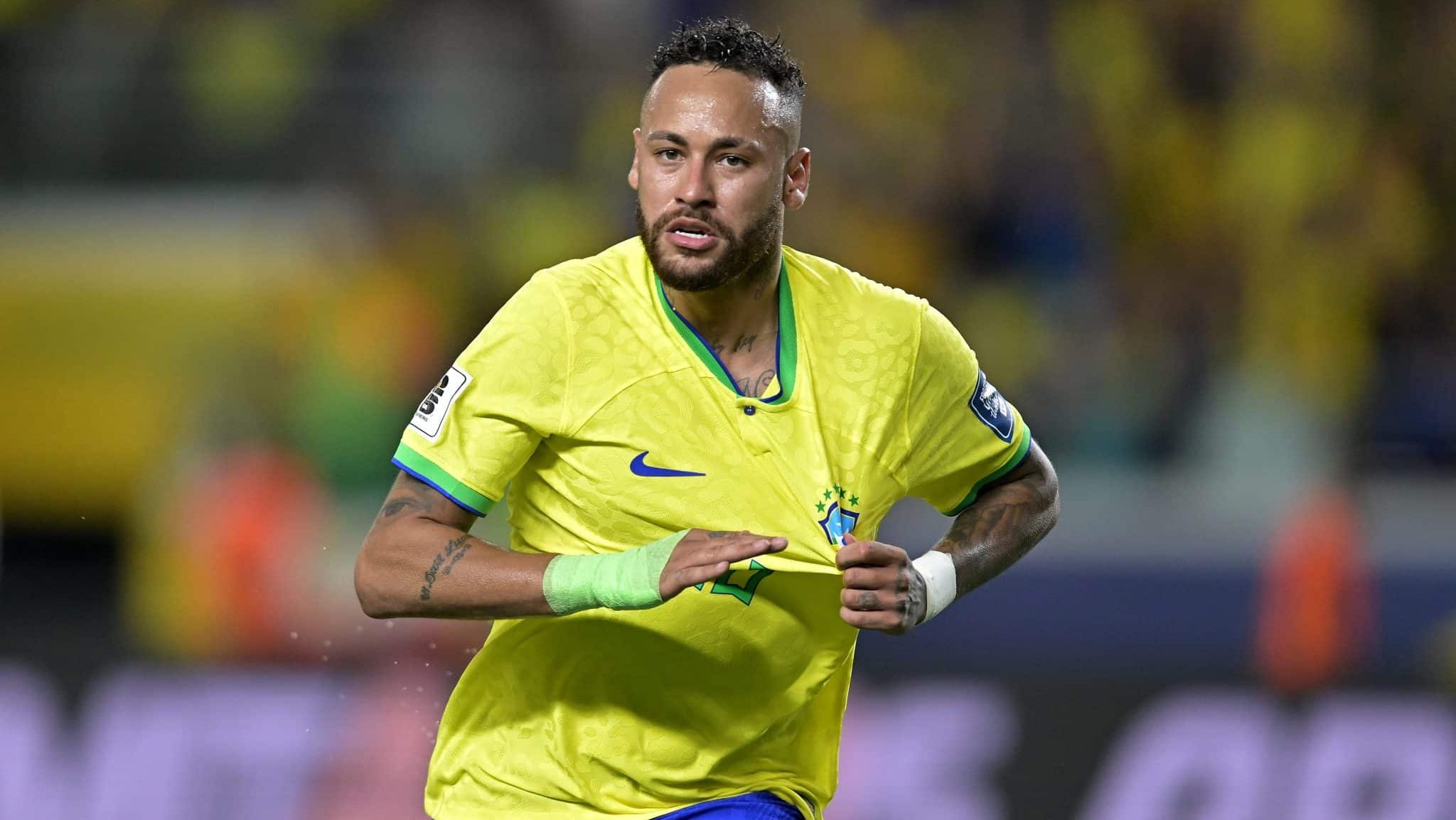 Neymar em ação pela seleção brasileira