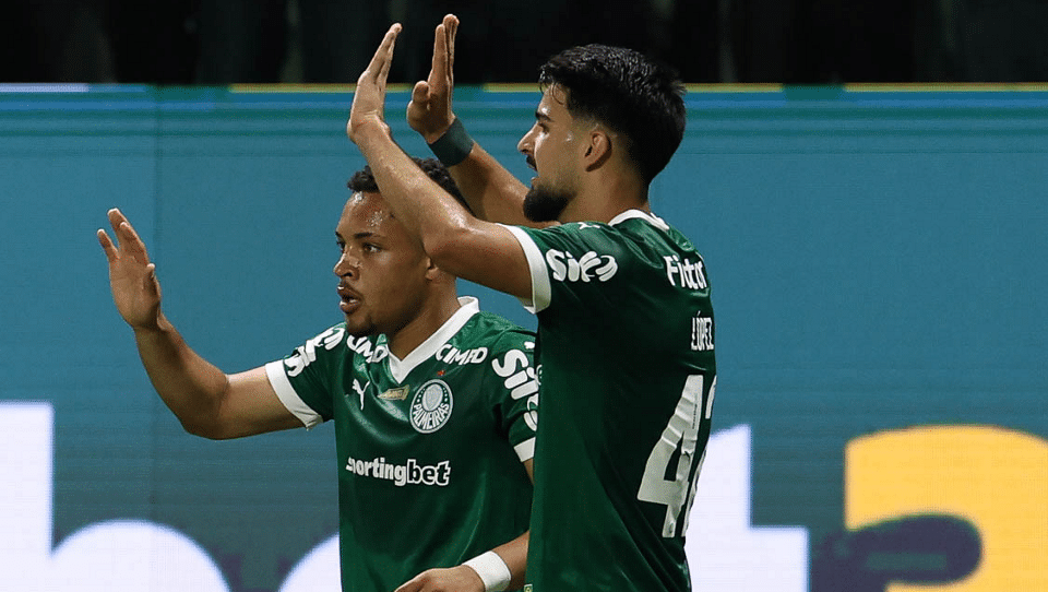Vitor Roque e Flaco López - Palmeiras