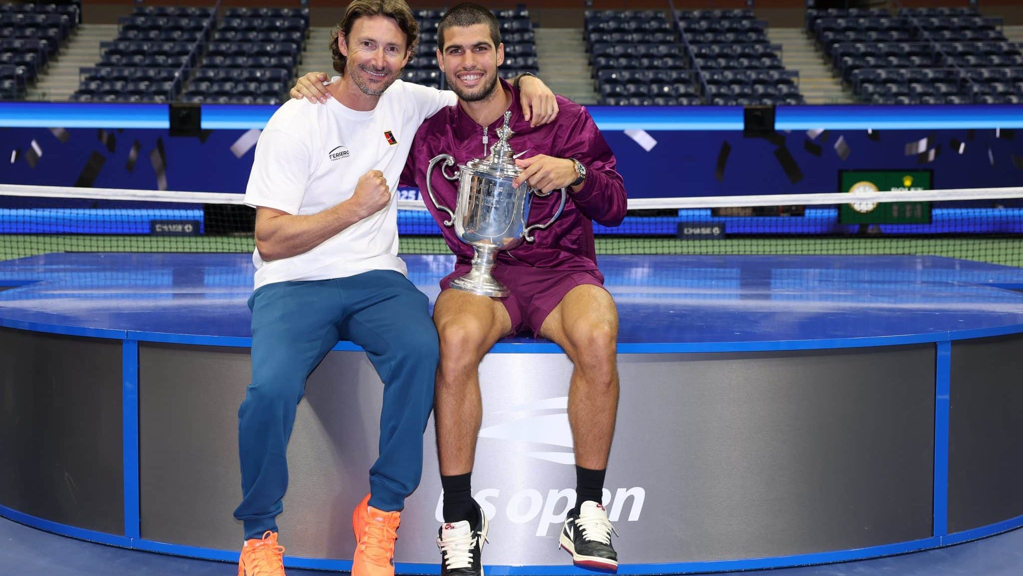 Juan Carlos Ferrero e Carlos Alcaraz