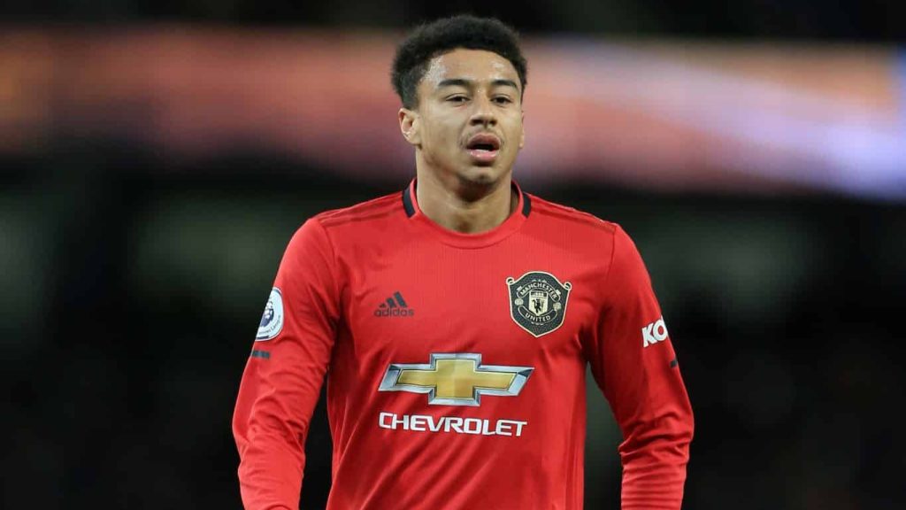 Jesse Lingard em ação pelo Manchester United