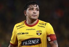 Mario Pineida em ação pelo Barcelona de Guayaquil - Franklin Jacome/Getty Images