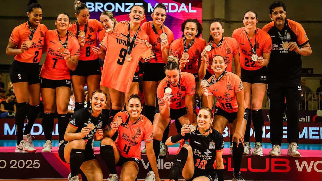 Osasco ficou com a medalha de bronze no Mundial de Clubes de Vôlei Feminino