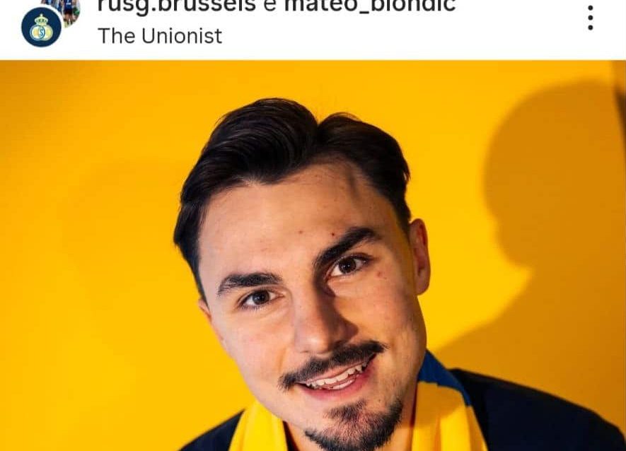 Mateo Biondic foi apresentado pelo Union St. Gilloise