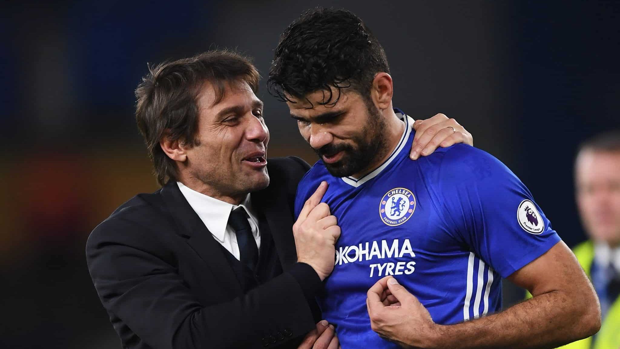 Antonio Conte e Diego Costa