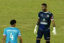 Goleiro Bruno em sua estreia pelo Capixaba SC - Reprodução de TV