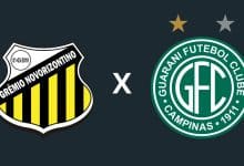 Novorizontino x Guarani