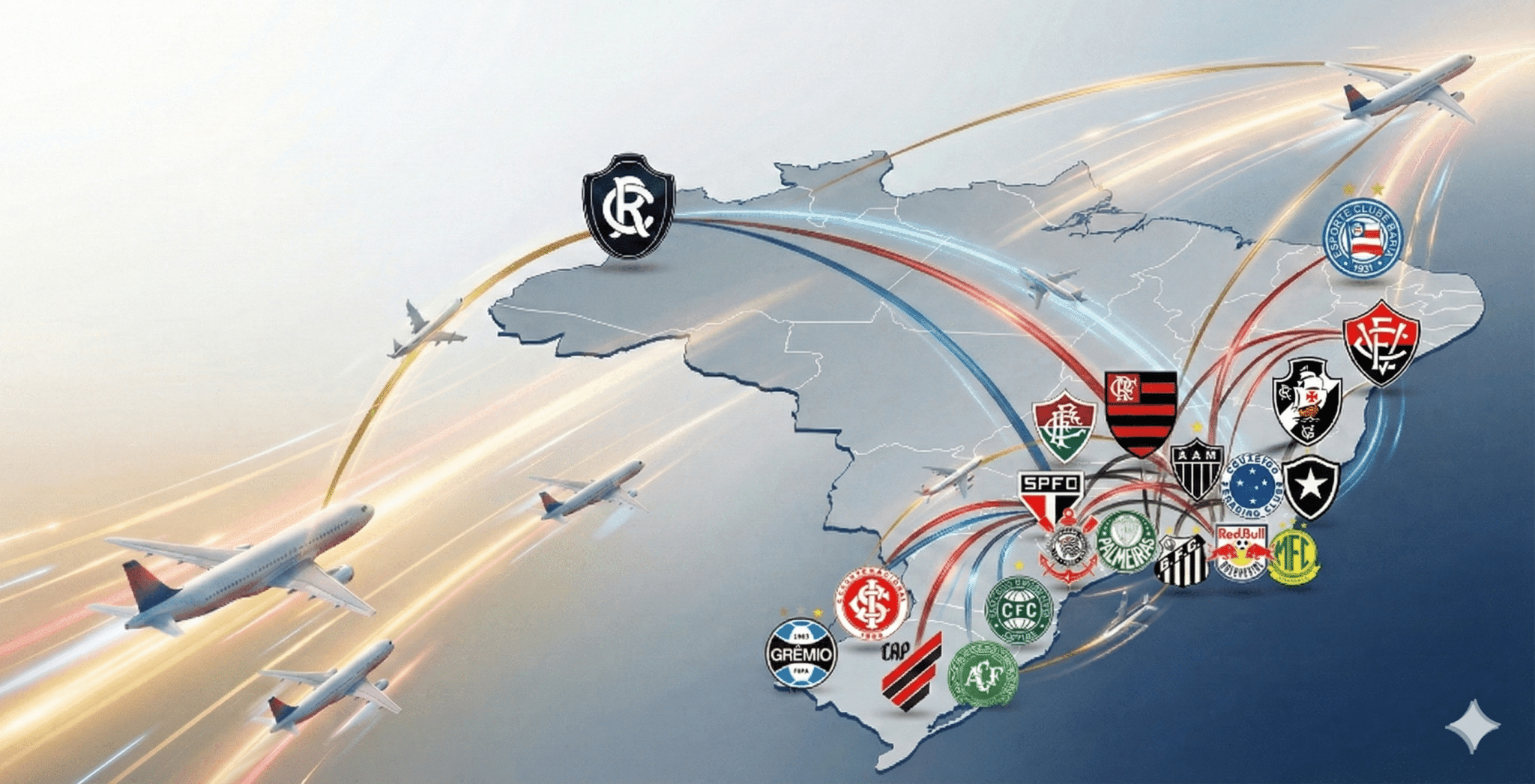 Remo é o clube que vai percorrer maior distância no Brasileirão 2026