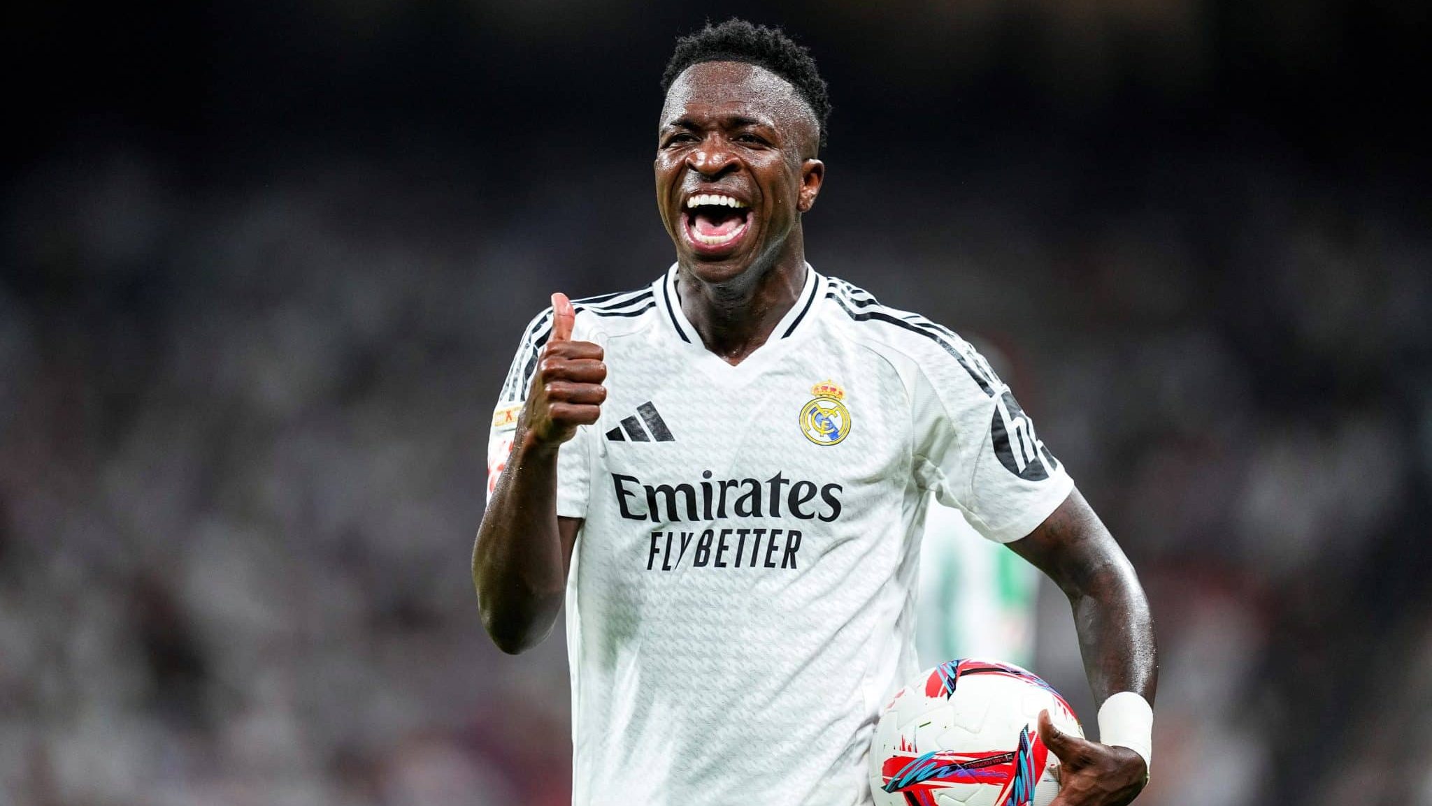 Vinicius Júnior em ação pelo Real Madrid