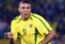 Ronaldo comemora gol na final da Copa de 2002