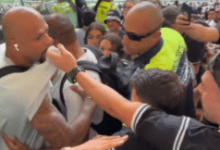 Felipe Melo agredido antes de Flamengo x Corinthians