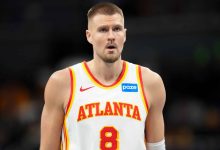 Kristaps Porzingis em ação pelos Hawks