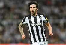Sandro Tonali em ação pelo Newcastle